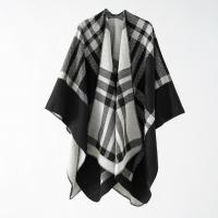 Acrylic & Polyester Unisex Scarf can be use as shawl & thicken & thermal printed plaid PC