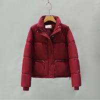 Polyester windproof Women Down Coat thicken & thermal Solid PC