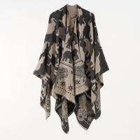 Polyester & Cotton Unisex Scarf can be use as shawl & irregular & thicken & thermal printed PC