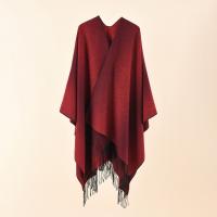 100% Acrylic Tassels Unisex Scarf can be use as shawl & thicken & thermal Solid PC
