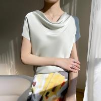 Polyester T-shirts femmes à manches courtes plus de couleurs pour le choix pièce