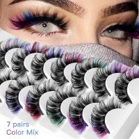 Artificial Fibre False Eyelashes for women multi-colored PC