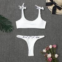 Polyester Bikini & two piece white Set