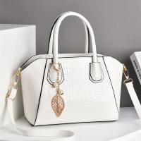 PU Leather Tote Bag Handbag large capacity & soft surface & attached with hanging strap Lichee Grain PC
