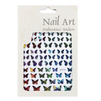 pegatinas Etiqueta de uñas, patrón de mariposa, más colores para elegir,  trozo