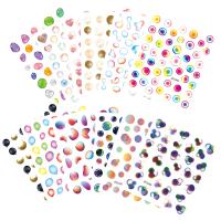 pegatinas Etiqueta de uñas, patrón mixto, más colores para elegir,  trozo