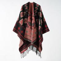 Acrylic & Polyester Tassels Unisex Scarf can be use as shawl & thermal printed PC