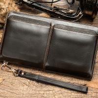 Cowhide Wallet Multi Card Organizer & large capacity & soft surface Cotton Solid PC