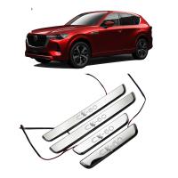 Mazda CX-60 Vehicle Threshold Strip, four piece & different design for choice, , silver, Sold By Set