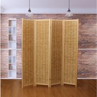 Solid Wood foldable Floor Screen four piece Set