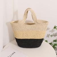 Paper Rope Beach Bag & Easy Matching Woven Tote large capacity PC