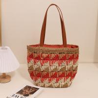 Straw Beach Bag & Easy Matching Woven Shoulder Bag large capacity Polyester PC