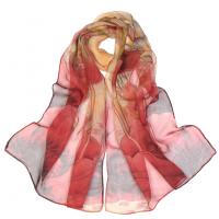 Georgette Easy Matching Women Scarf thermal printed Plant PC