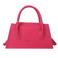 PU Leather Handbag sewing thread & attached with hanging strap PU Leather Stone Grain PC