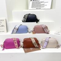 PU Leather Box Bag & Tassels Crossbody Bag contrast color Polyester PC