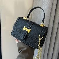 PU Leather Box Bag Handbag with chain & soft surface PC