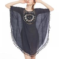Polyester Swimming Cover Ups slimming & loose & hollow crochet : PC