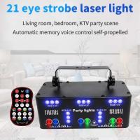 Iron for party and KTV & remote control 21 eye Stage Light, with color-changeable Led, Remote Control	 & power wire & Product Instruction, Solid, black,  PC