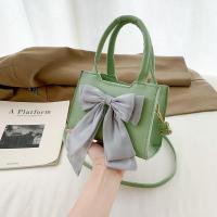 PU Leather Bowknot Handbag soft surface & attached with hanging strap PC