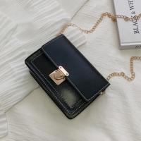 PU Leather Box Bag Crossbody Bag with chain & soft surface PC