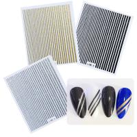 Stickers Creative Nail Decal for women striped PC