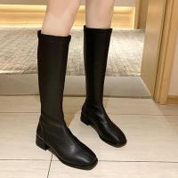 Rubber & PU Leather high top Boots hardwearing PC