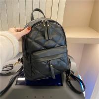 PU Leather Backpack sewing thread & hardwearing Argyle PC