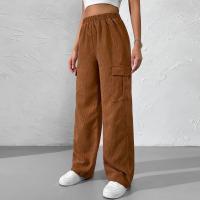 Polyester Women Long Trousers & loose & with pocket PC