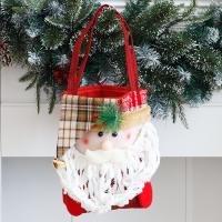 Linen & Flannelette & Adhesive Bonded Fabric Christmas Gift Bag christmas design PC