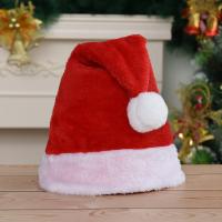 Plush Christmas Hat red and white PC