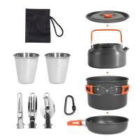 Aluminium Alloy & Engineering Plastics & Stainless Steel for picnic & foldable Outdoor Cookware Set for camping PC