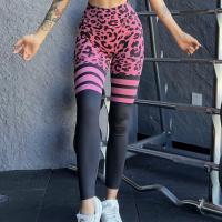 Polyamide High Waist Women Yoga Pants & skinny & breathable leopard PC