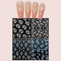 Stickers Creative Nail Decal for women white PC
