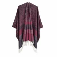 Polyester Tassels Women Scarf can be use as shawl & thicken & thermal printed leopard PC