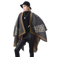 Acrylic & Polyester Women Scarf can be use as shawl & thicken & thermal printed leopard PC