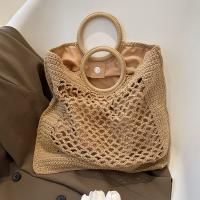 Straw Woven Tote large capacity & hollow Polyester PC