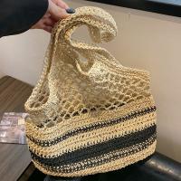 Straw Woven Shoulder Bag large capacity & hollow Polyester PC