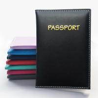 PU Leather Passport Holder portable Polyester letter PC
