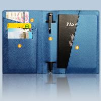 Synthetic Leather & PU Leather Passport Holder Multi Card Organizer & portable Solid PC