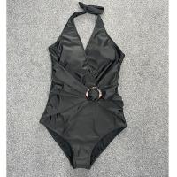 Polyester One-piece Swimsuit & padded Solid PC