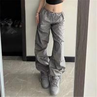 Polyester Women Long Trousers & loose Solid PC