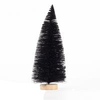 Hierro & El plastico Decoración del árbol de navidad, negro,  trozo