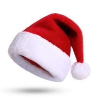 Polyester Chapeau de Noël rouge et blanc pièce
