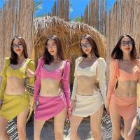 Polyester Bikini Patchwork Autres plus de couleurs pour le choix Ensemble