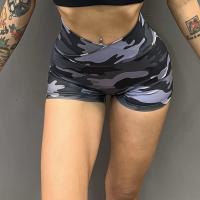 Polyamide High Waist Women Sports Pants & skinny & breathable camouflage PC