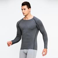 Spandex & Polyester Slim & Quick Dry Men Sport Top flexible Solid PC