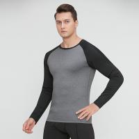 Spandex & Polyester Slim & Quick Dry Men Sport Top flexible patchwork Solid PC