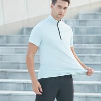 Spandex & Polyester Men Sport Top slimming & breathable Solid PC