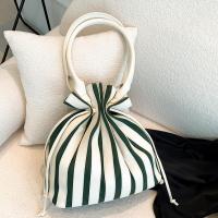 PU Leather & Nylon Easy Matching Shoulder Bag striped PC