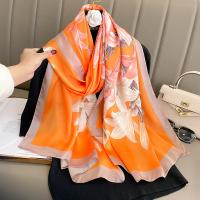 Polyester Beach Scarf Women Scarf can be use as shawl & sun protection printed floral PC